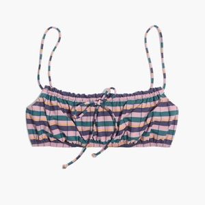 Striped madewell bikini top